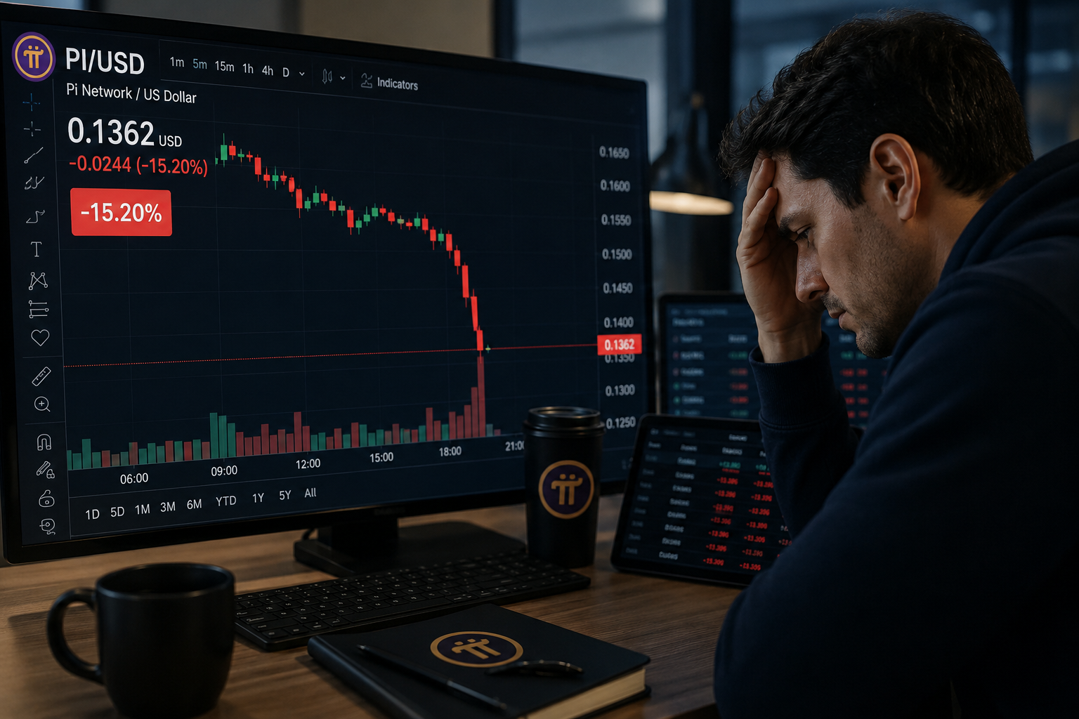 PI slides 15% as weak demand raises risk of drop to $0.075